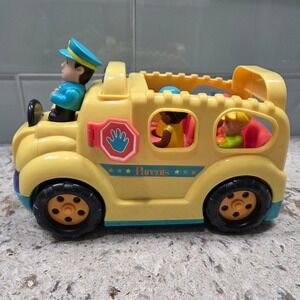 Parents Yellow School Bus Toy‎ Vehicle with Figures Kids Pretend Play